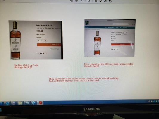 Screen shot from Sat. And today Mon. 12/14 they jacked the price after I ordered