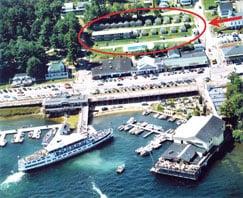 Our convenient location at the center of Weirs Beach