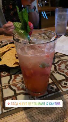 Strawberry mojito. Yum!!!