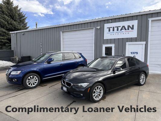 Loaner vehicles available