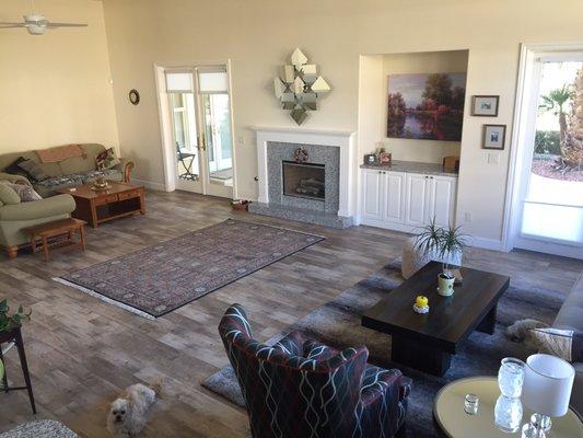 Perfectly installed floor - Adura Max by Mannington in Dockside Seashell