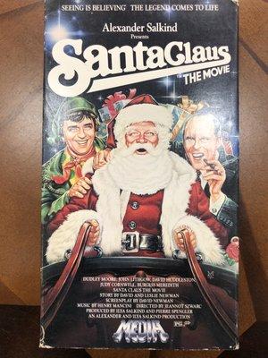 6/11/20. Christmas in June!! Santa Claus: The Movie (1985) on VHS here for ten cents. Yes, please!! Cheap holiday decoration!!