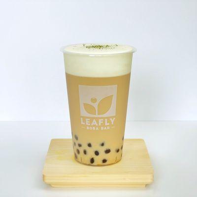 Leafly Milk Tea w/Salted Crema