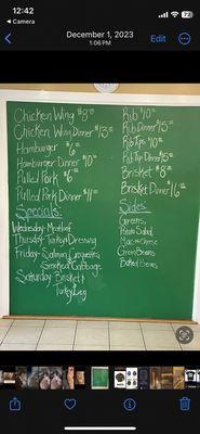 C & L menu