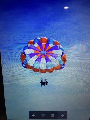 Parasailing for three!