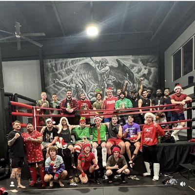 Our Christmas sparring celebration!!!