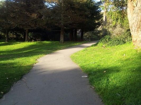 The path north to Martin Luther King, Jr., Drive and the rest of Golden Gate Park.