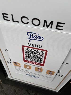 QR code menu