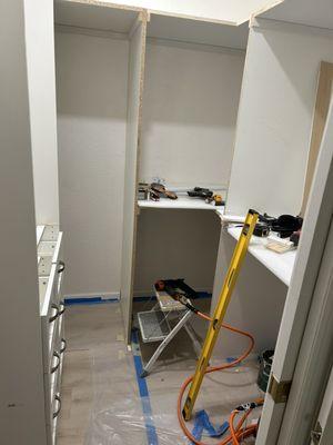 installation of more modern closets