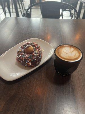 Saturday morning donut and cortado