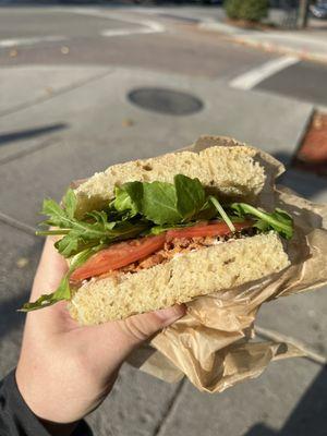 Vegan breakfast sandwich