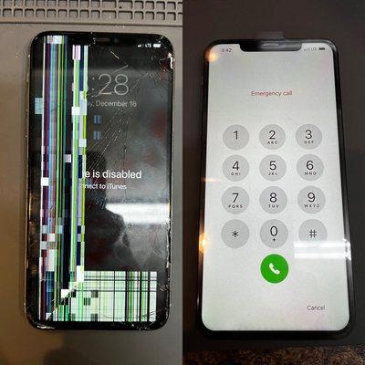 iPhone 11 Pro Max cracked screen (LCD) replacement