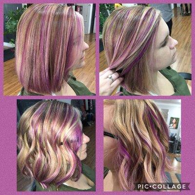 Purple highlights by Hailey