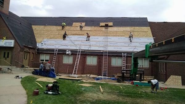 Englewood Bible Church- Commercial Steep Roofing