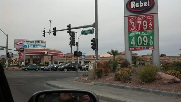 Across Charleston, N of this Rebel is another Rebel, with prices mirrored on the petro.