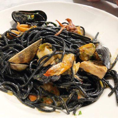 Squid ink pasta