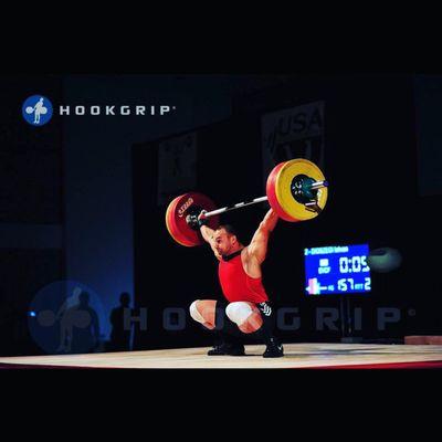 Olympic weightlifting competition.