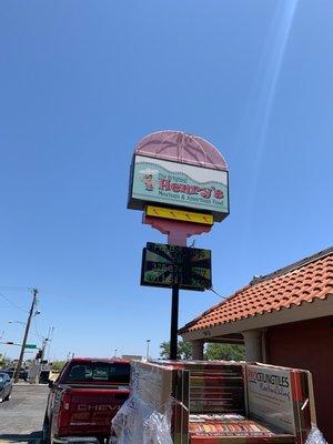 New ceiling tiles at The Original Henry's in San Angelo, TX.