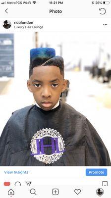 Oh school cut and color flat top