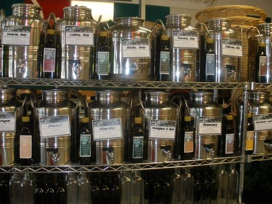 Retional, Varietal & Flavor Infused Extra Virgin Olive OIls along with Aged & Flavor Infused Balsamic Vinegars. Taste First!