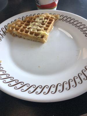 Mmm waffle. Only one piece left.