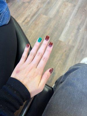 I got gel nails from Lily Nails and it was so nice! The nail artists were kind and helpful and it was very affordable