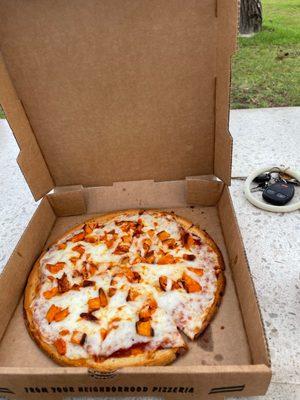 Buffalo Chicken Gluten Free Pizza