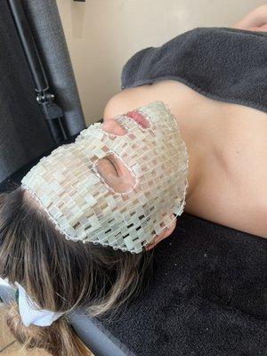 Crystal therapy post microdermabrasion