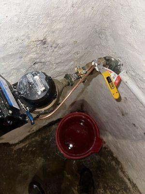 New shut off valve added #Watermeter