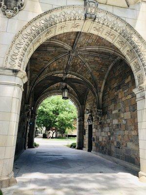 Entryway to Law Quad.