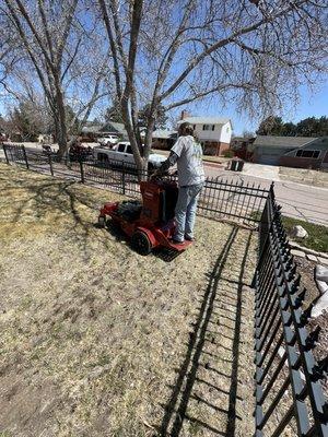 Aerator 
Performing Aeration and Fertilize