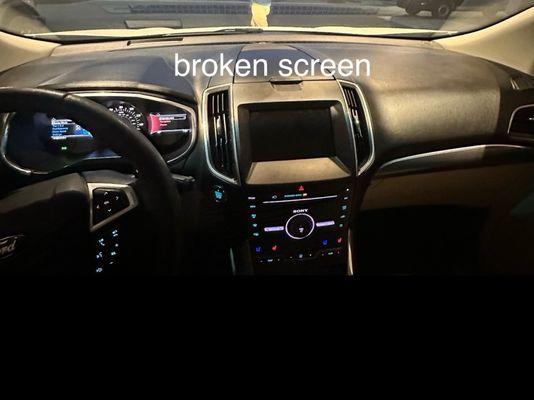 Screen Damaged by Ford Tuttle Click San Juan Capo