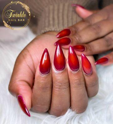 Dare to be dramatic with bloody red nails--because every detail counts when it comes to your style!