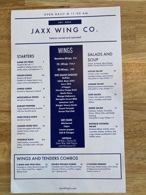 Menu Front