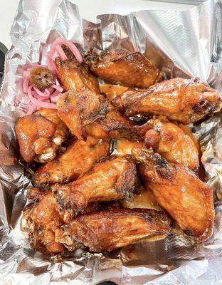 Dozen smoked wings