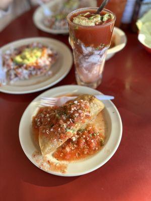 Tacos Dorados/ Shrimp & Octopus Coctel