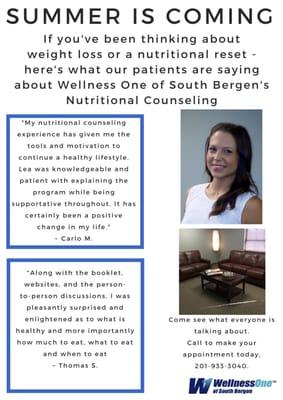 See what our patients are saying about the Nutrition program here at Wellness One.