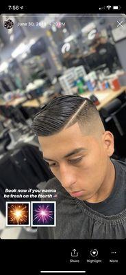 Combover fade