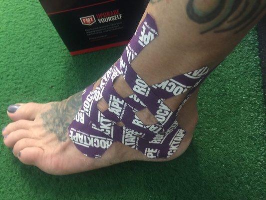 RockTape kinesio-tape for pain relief, swelling, better performance. Certified as RockTape provider.