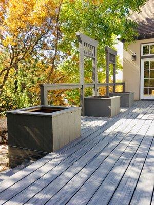 Custom Planter Boxes with Cable Rail