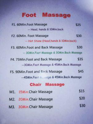 This is for the foot massage