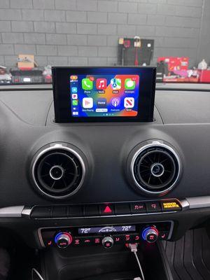 CarPlay on original Audi radio.