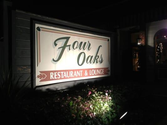 Four Oaks, fine evening dining.