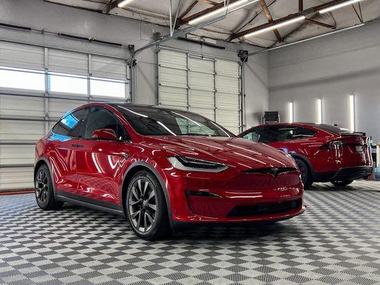 2 Tesla Model X received Full Body Paint Protection Film