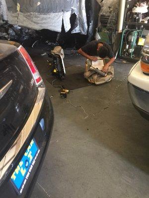 2012 Chrysler 300 fixing air bag harness