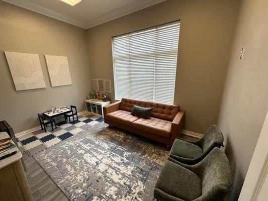 Enjoy our lounge with a cup of coffee and a magazine while your kids are playing before or after your chiropractic appointment!