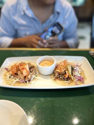 Kailua pig tacos - with Kim chee