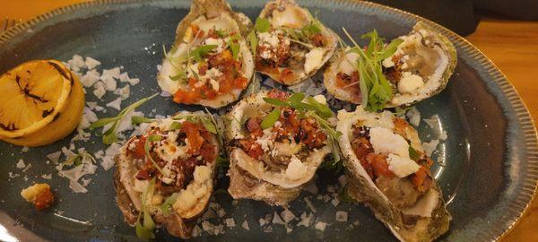 Charbroiled oysters