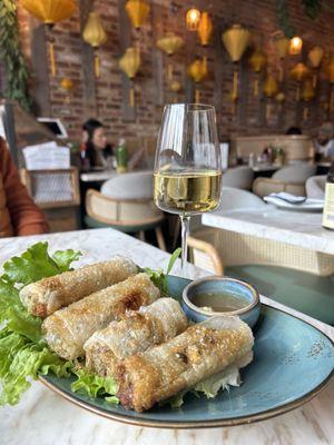 Vegetarian Fried Spring Rolls