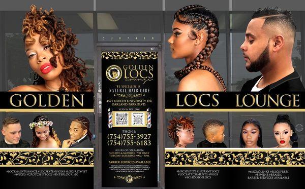 #Golden Locs Lounge Inc